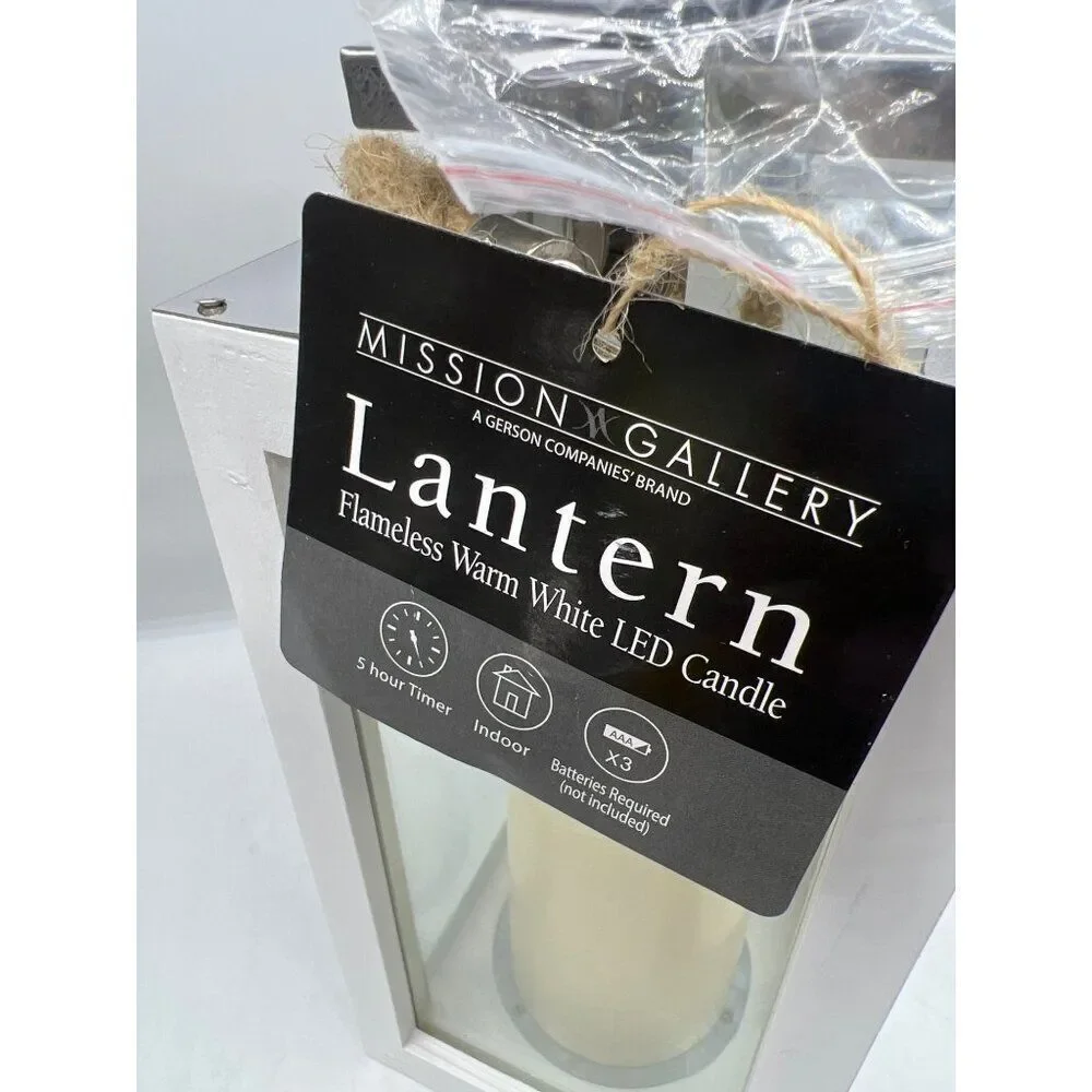 Mission Galley Flameless Warm White LED Candle Lantern